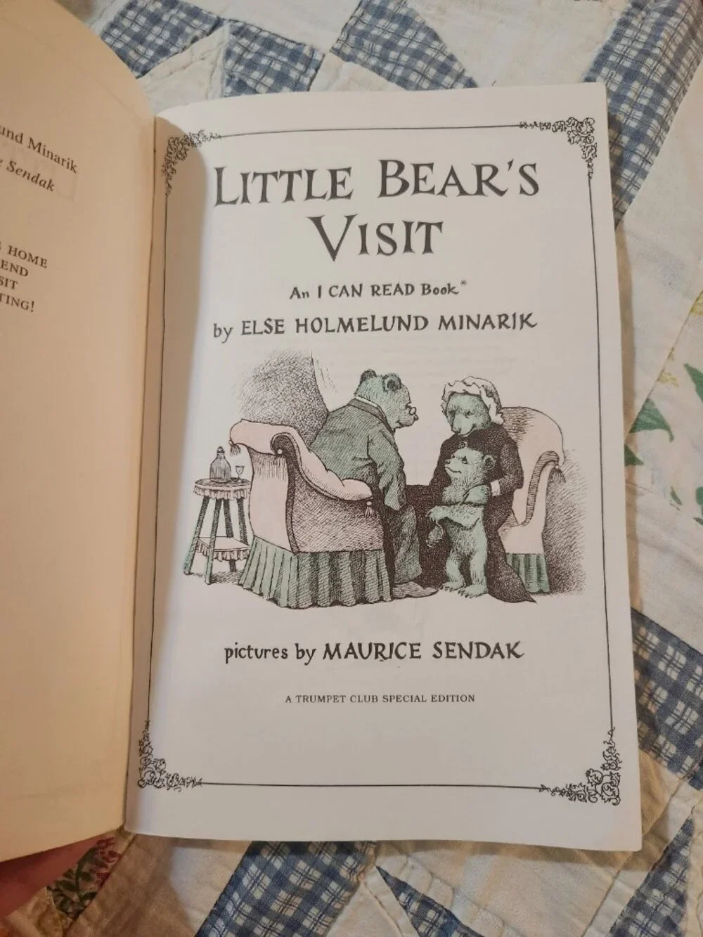 Little Bear's Visit Book By Else Holmelund Minarik